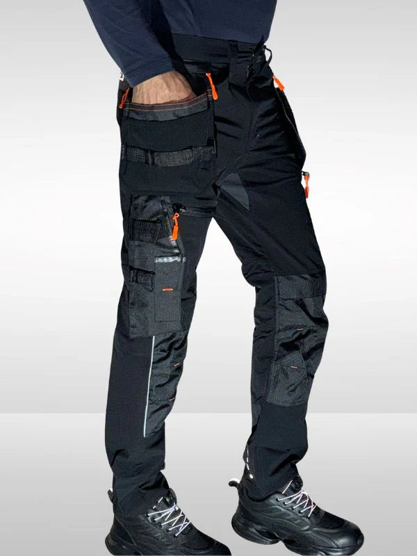 Men’s Tactical Workwear Cargo Trouser – Durable Multi-Pocket Utility Pants Nylon AV-001
