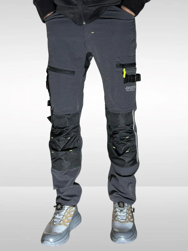 Men’s Tactical Workwear Cargo Trouser – Durable Multi-Pocket Utility Pants Nylon AV-001