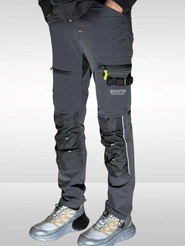 Men’s Tactical Workwear Cargo Trouser – Durable Multi-Pocket Utility Pants Nylon AV-001