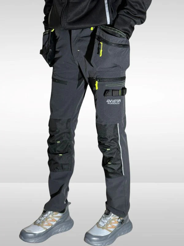 Men’s Tactical Workwear Cargo Trouser – Durable Multi-Pocket Utility Pants Nylon AV-001