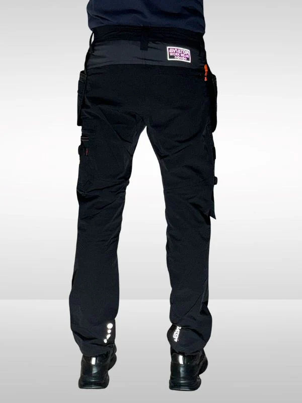 Men’s Tactical Workwear Cargo Trouser – Durable Multi-Pocket Utility Pants Nylon AV-001