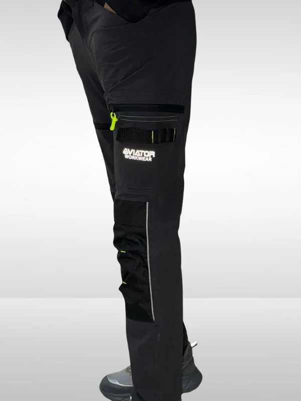 Men’s Tactical Workwear Cargo Trouser – Durable Multi-Pocket Utility Pants Nylon AV-001