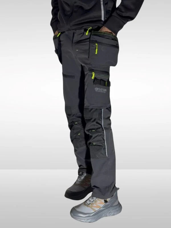 Men’s Tactical Workwear Cargo Trouser – Durable Multi-Pocket Utility Pants Nylon AV-001