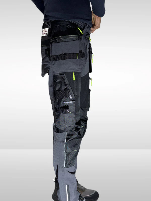 Men’s Tactical Workwear Cargo Trouser – Durable Multi-Pocket Utility Pants Nylon AV-002