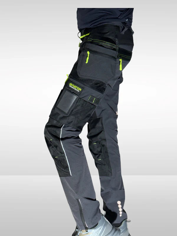 Men’s Tactical Workwear Cargo Trouser – Durable Multi-Pocket Utility Pants Nylon AV-002