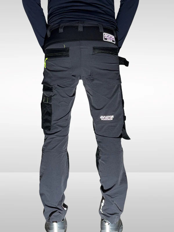 Men’s Tactical Workwear Cargo Trouser – Durable Multi-Pocket Utility Pants Nylon AV-002