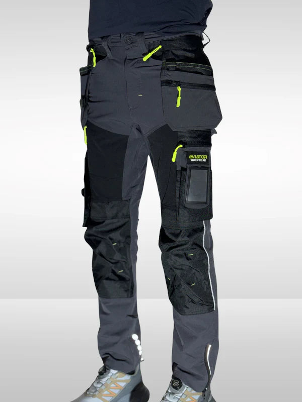 Men’s Tactical Workwear Cargo Trouser – Durable Multi-Pocket Utility Pants Nylon AV-002