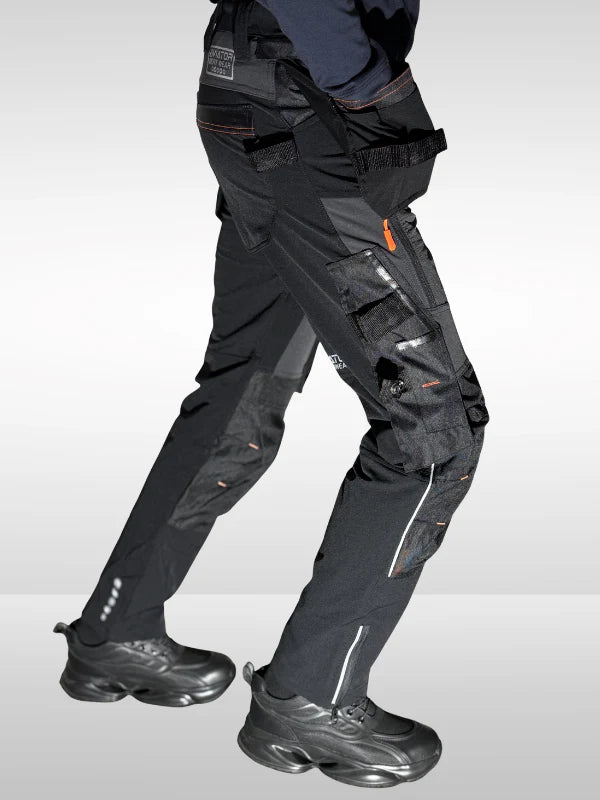 Men’s Tactical Workwear Cargo Trouser – Durable Multi-Pocket Utility Pants Nylon AV-002