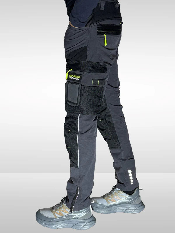 Men’s Tactical Workwear Cargo Trouser – Durable Multi-Pocket Utility Pants Nylon AV-002