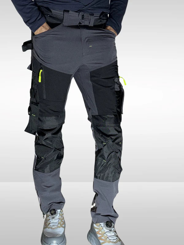 Men’s Tactical Workwear Cargo Trouser – Durable Multi-Pocket Utility Pants Nylon AV-002