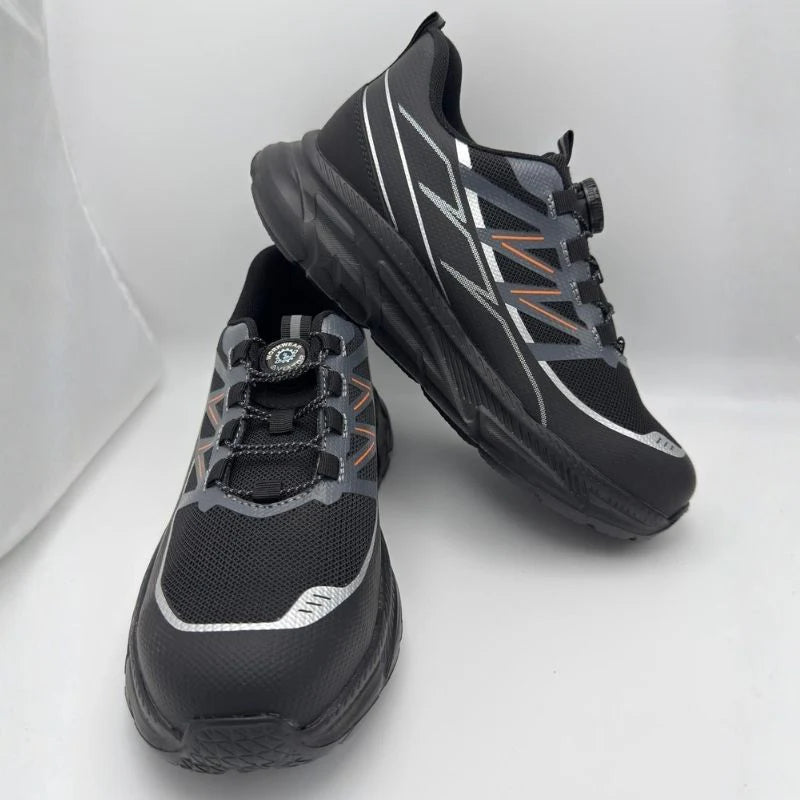 Men's Lightweight Safety Shoes — Steel Toe & Kevlar Midsole | AV-0424