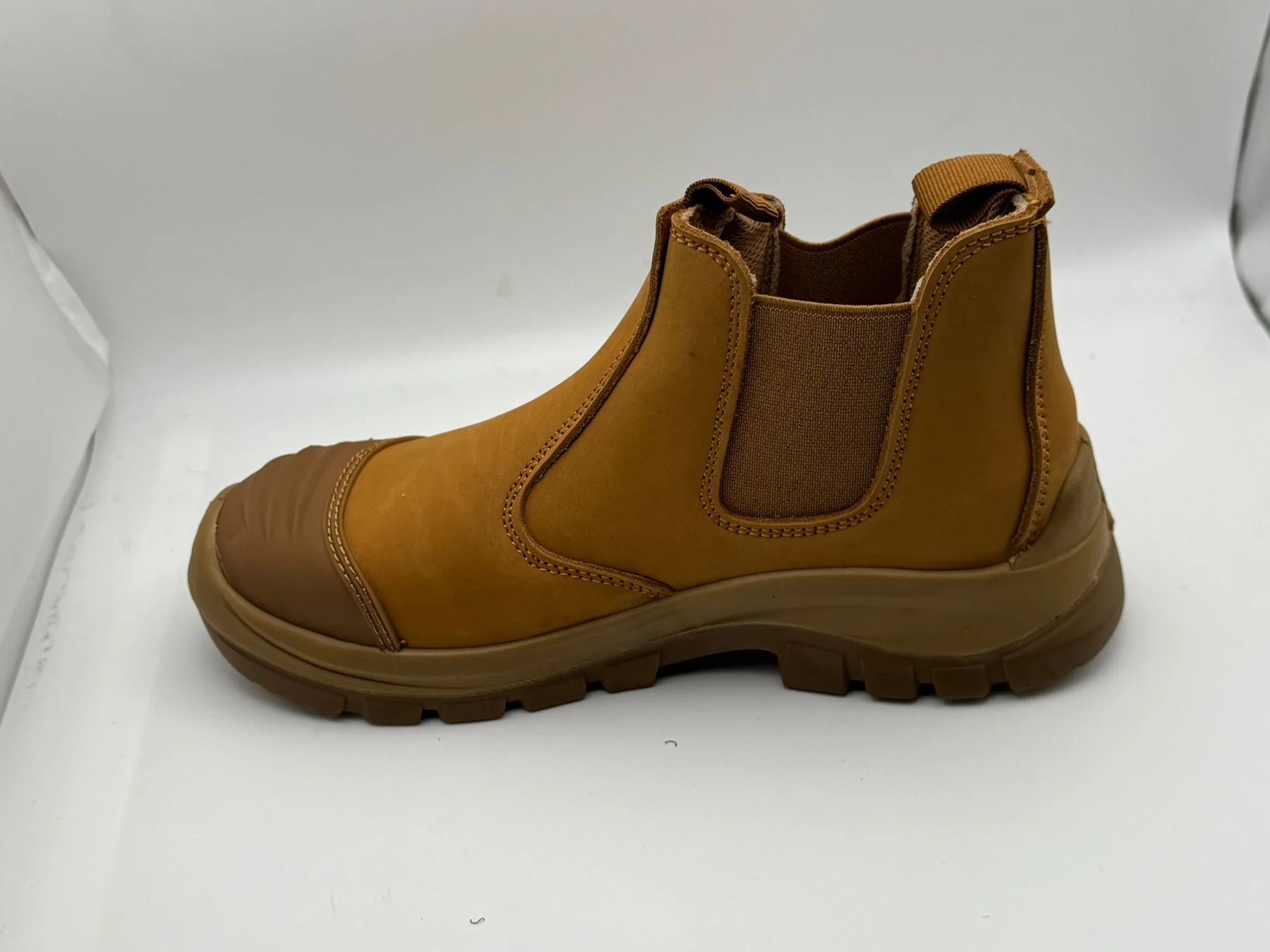 Men's Steel Toe Chelsea Safety Boots — Slip-On, Elastic Panels | AV-1124