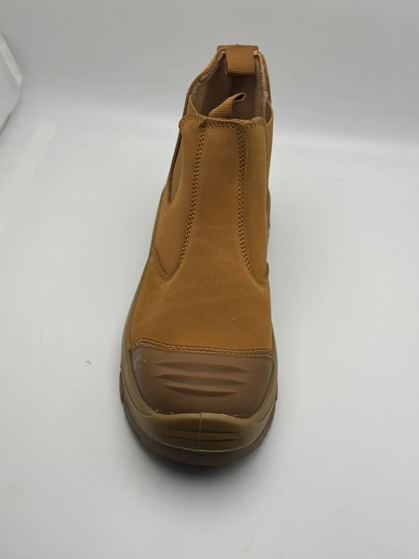 Men's Steel Toe Chelsea Safety Boots — Slip-On, Elastic Panels | AV-1124