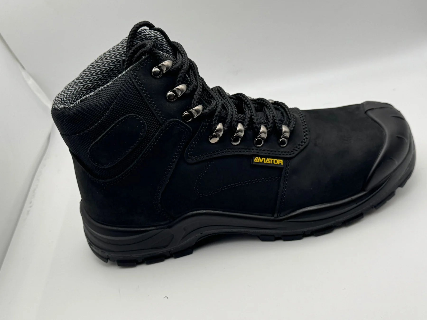 Men's Steel Toe Safety Work Boots — Lace-Up & Padded Ankle | AV-1224