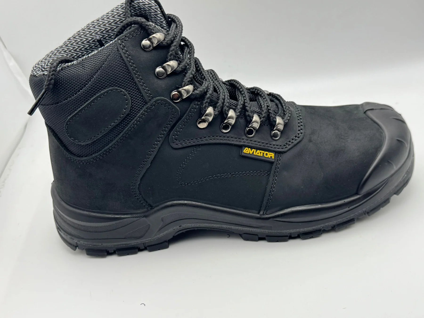 Men's Steel Toe Safety Work Boots — Lace-Up & Padded Ankle | AV-1224