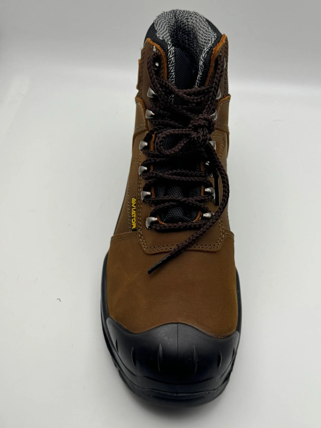 Men's Steel Toe Safety Work Boots — Lace-Up & Padded Collar | AV-1324