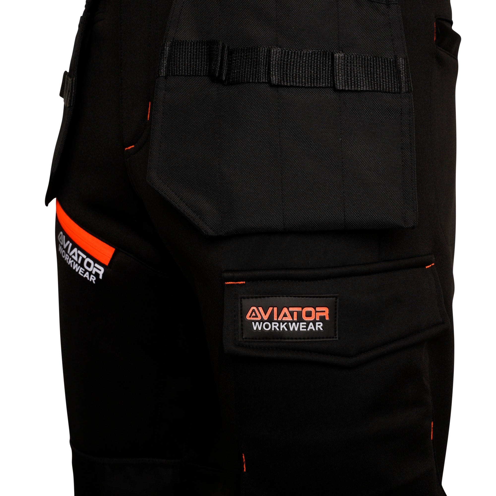 Professional Tactical Threads Strategic Men's Polyester Workwear Trousers - Black