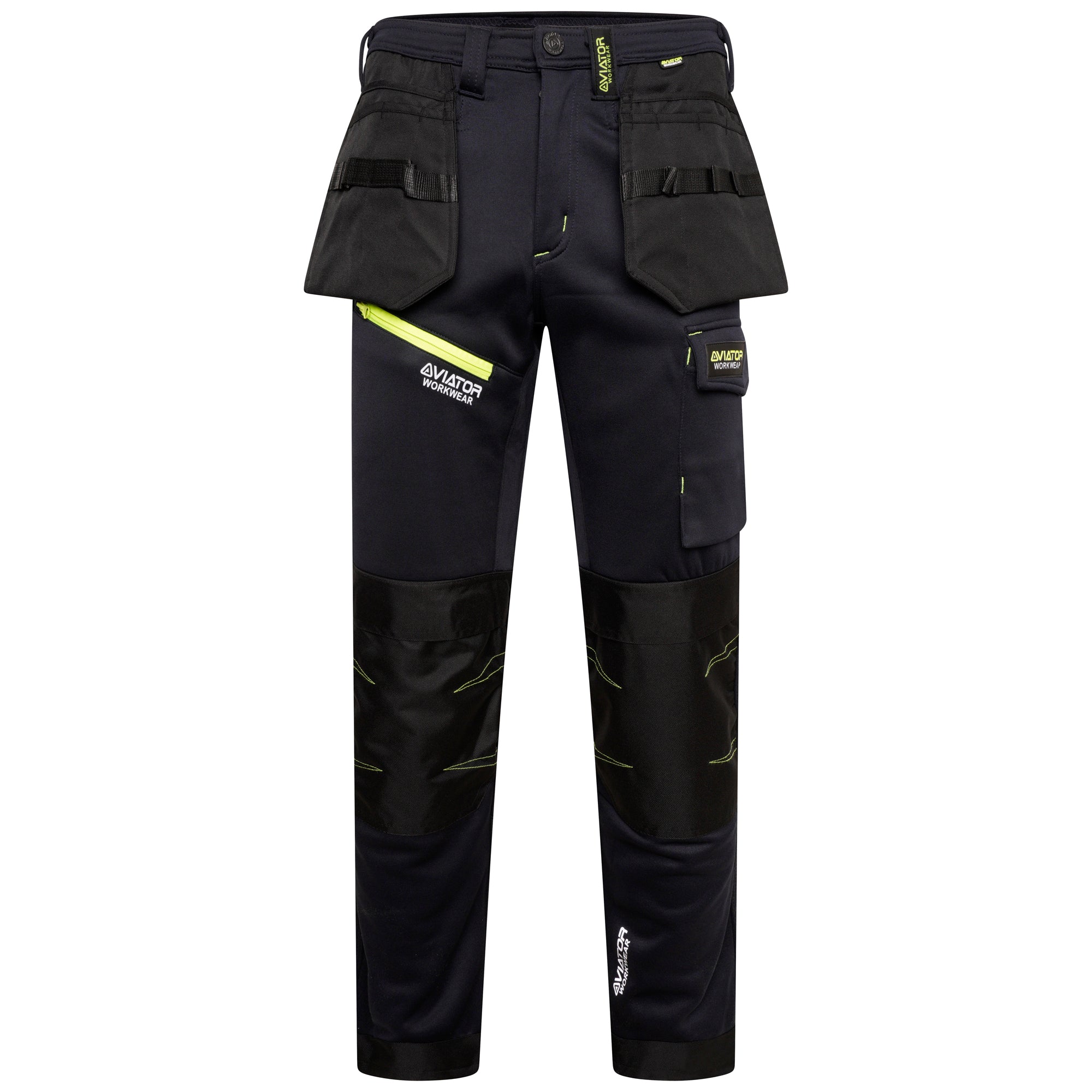 Professional Tactical Threads Strategic Men's Polyester Workwear Trousers - Black