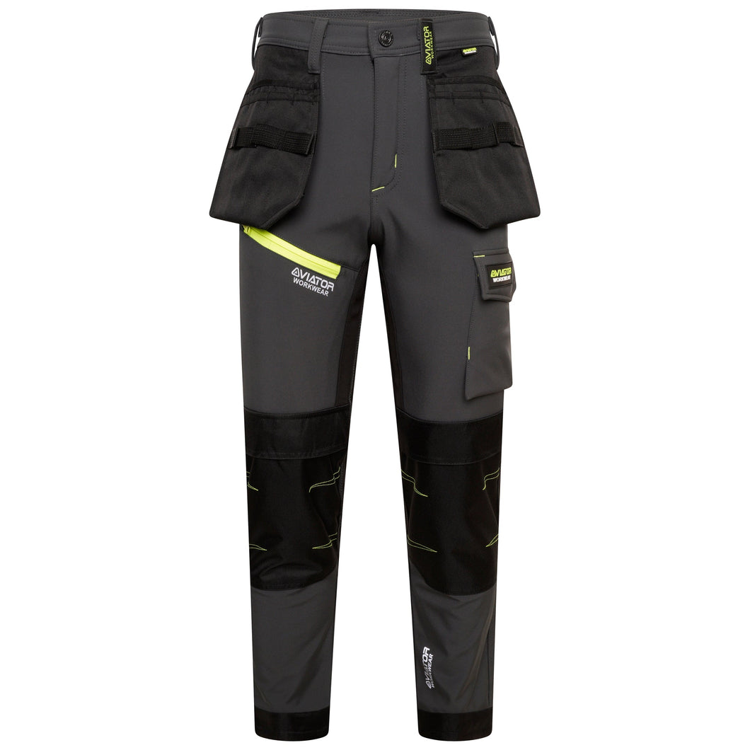 Professional Tactical Threads Strategic Men's Softshell cargo Workwear Trousers - Gray