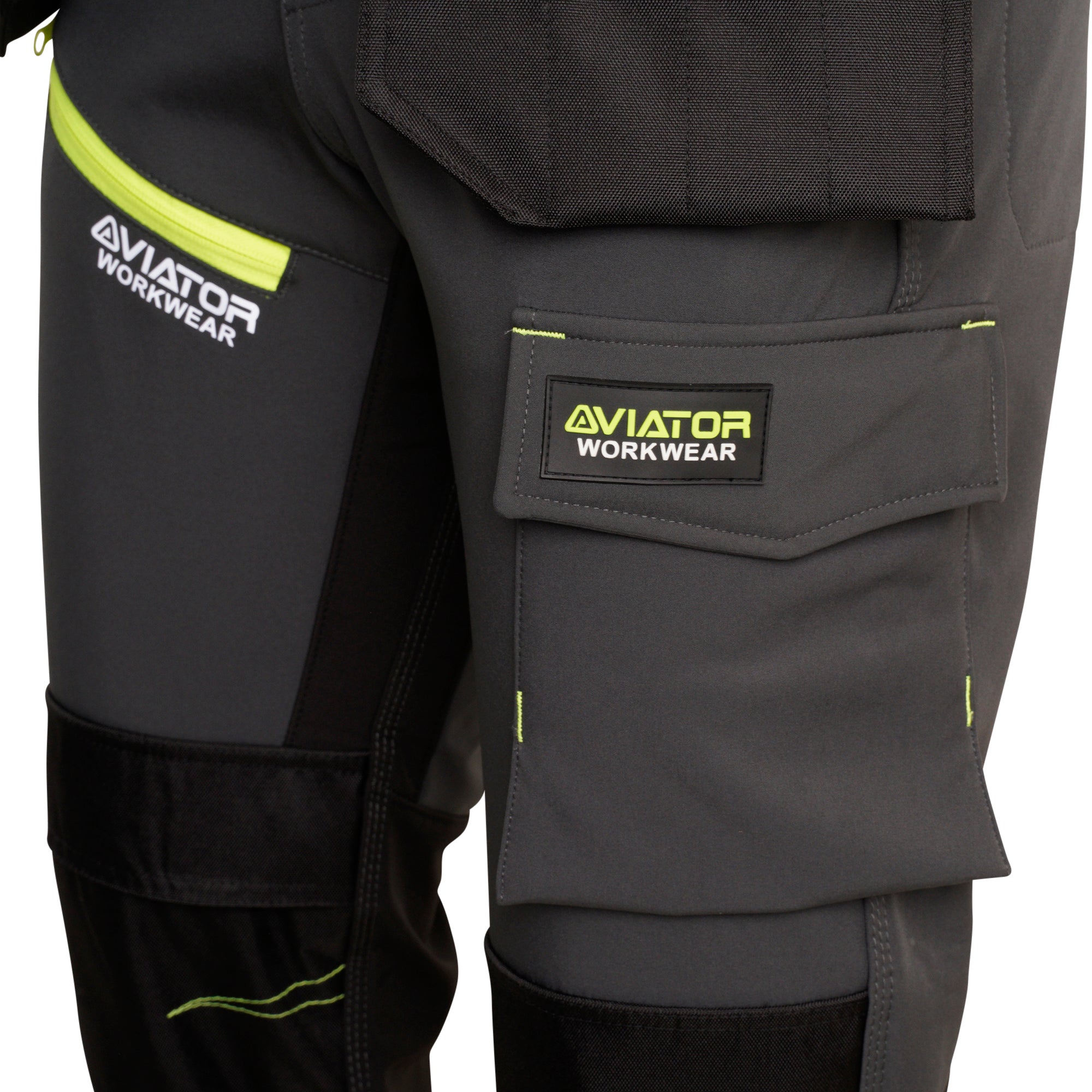 Professional Tactical Threads Strategic Men's Softshell cargo Workwear Trousers - Gray