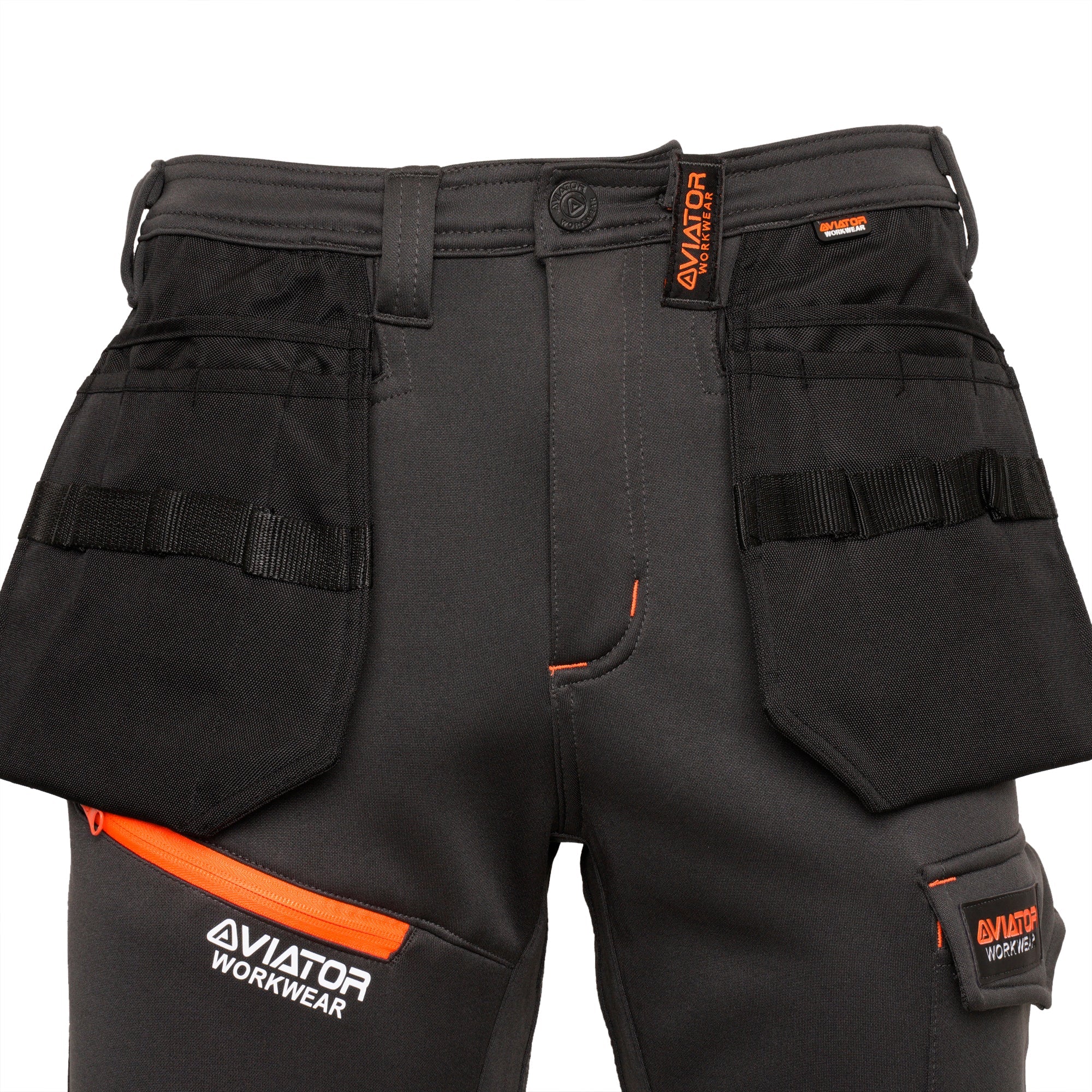 Professional Tactical Threads Strategic Men's Polyester cargo Workwear Trousers - Grey