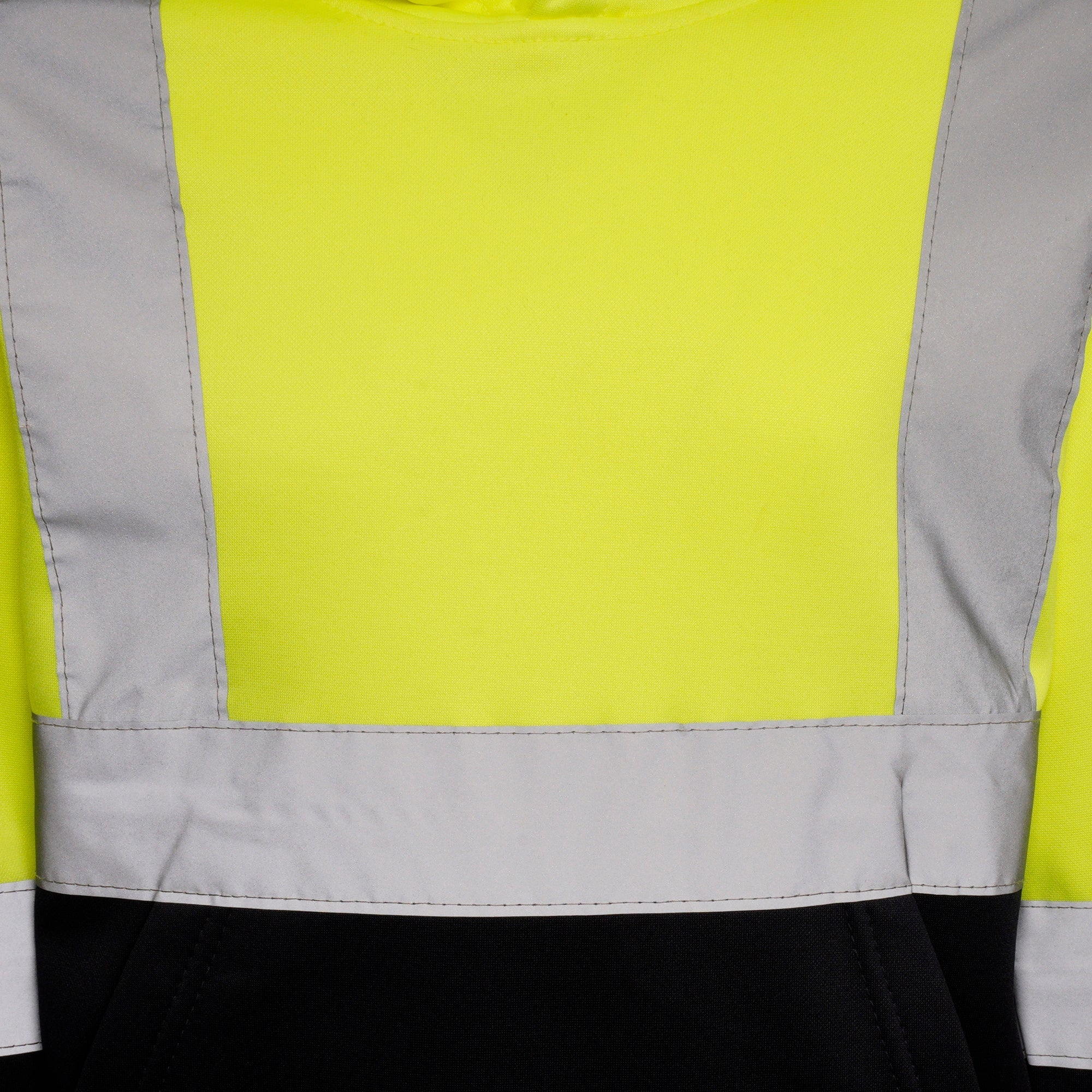 High Vis Kids Pullover Hoodie - Yellow/Navy