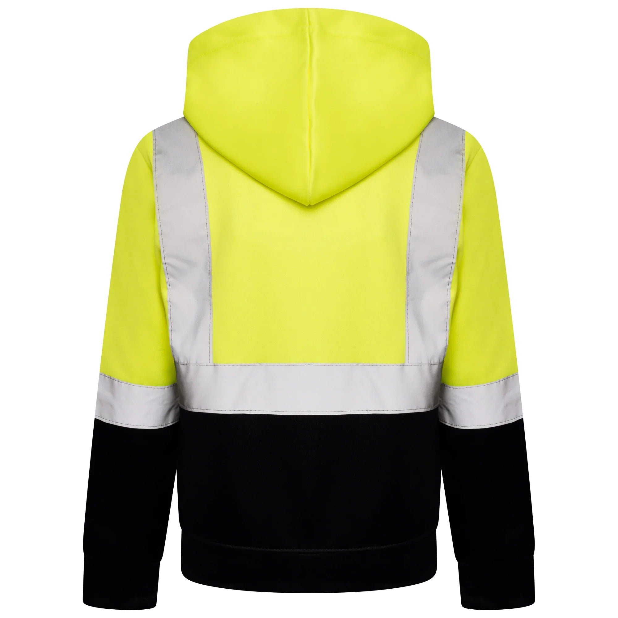 High Vis Kids Pullover Hoodie - Yellow/Navy