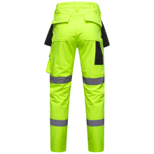 Load image into Gallery viewer, Men&#39;s Waterproof Hi vis Softshell Cargo Trouser Yellow
