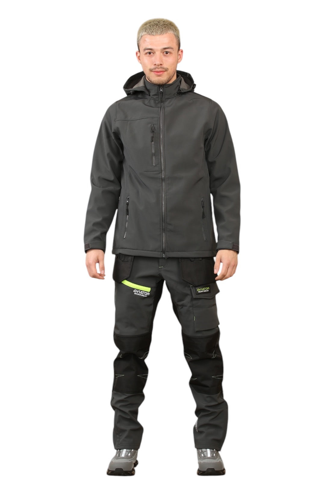 Men's Waterproof  Softshell cargo Workwear Trousers Removeable Pockets