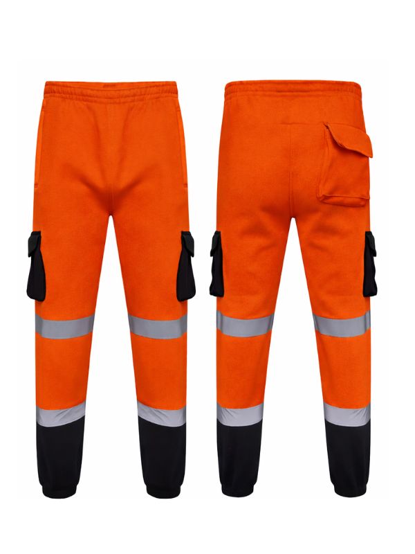 EN ISO 20471 Hi Vis Orange/Navy Jogging Bottom