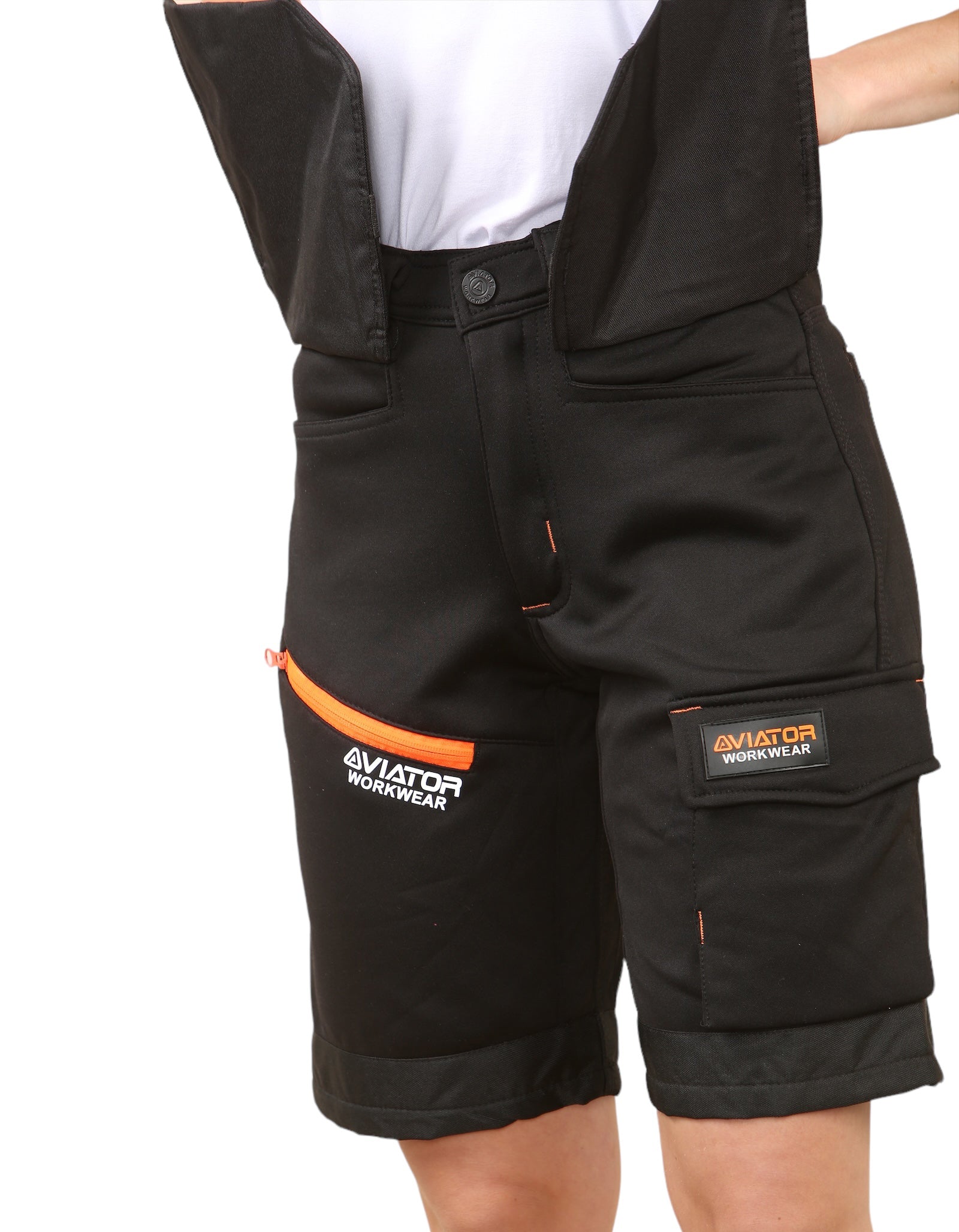 Professional Tactical Threads Strategic Men's Polyester cargo Workwear Short- Black
