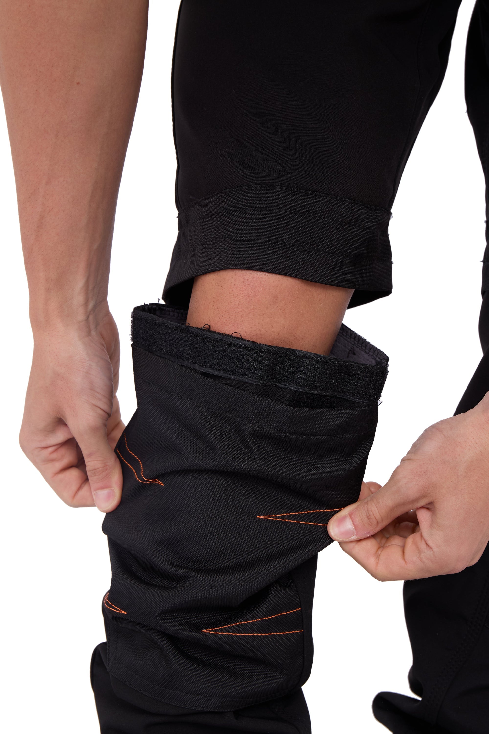 Professional Tactical Threads Strategic Men's polyester 2 IN 1 cargo Workwear Trousers - Black