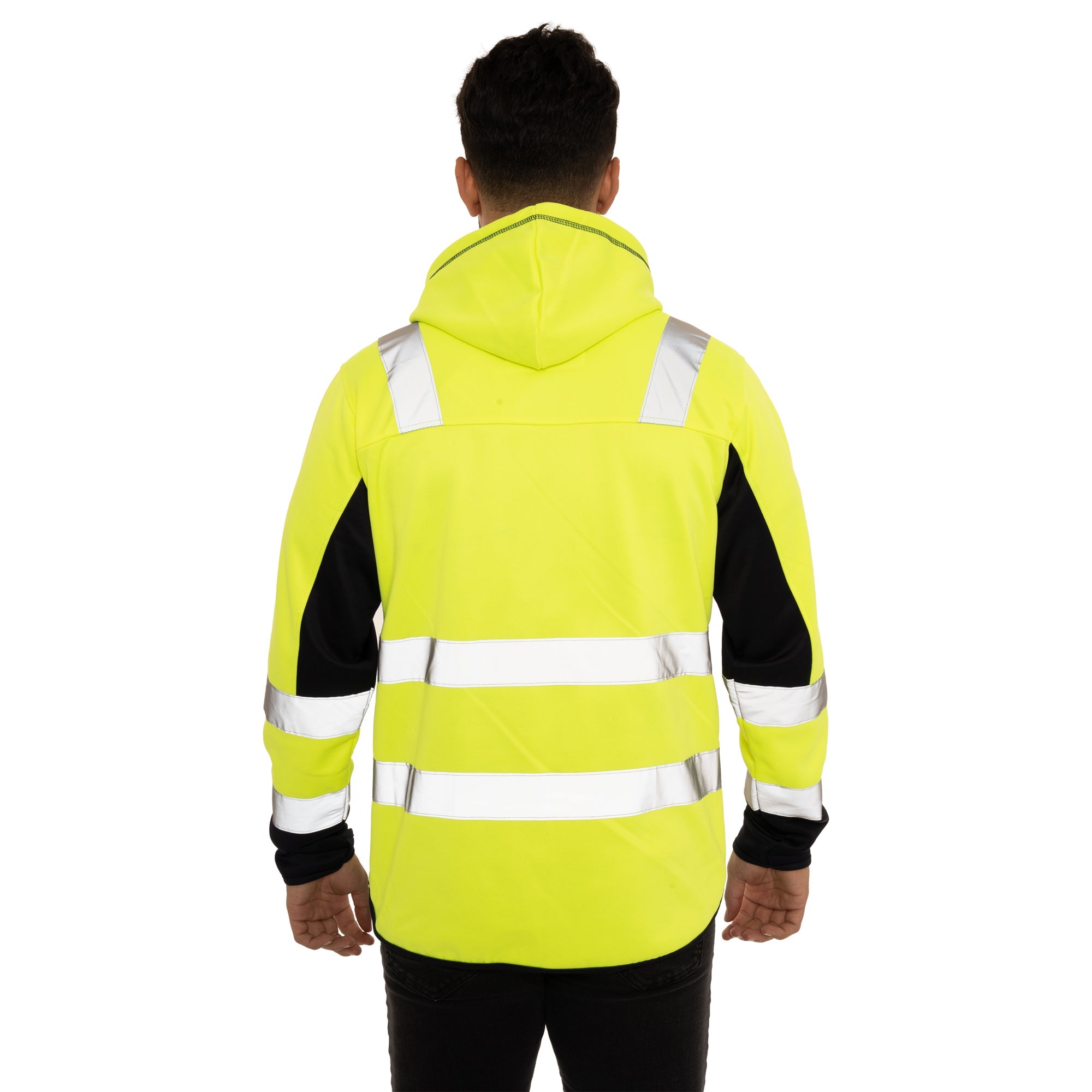 High Vis 2 Side Long Pockets Pullover Hoodie
