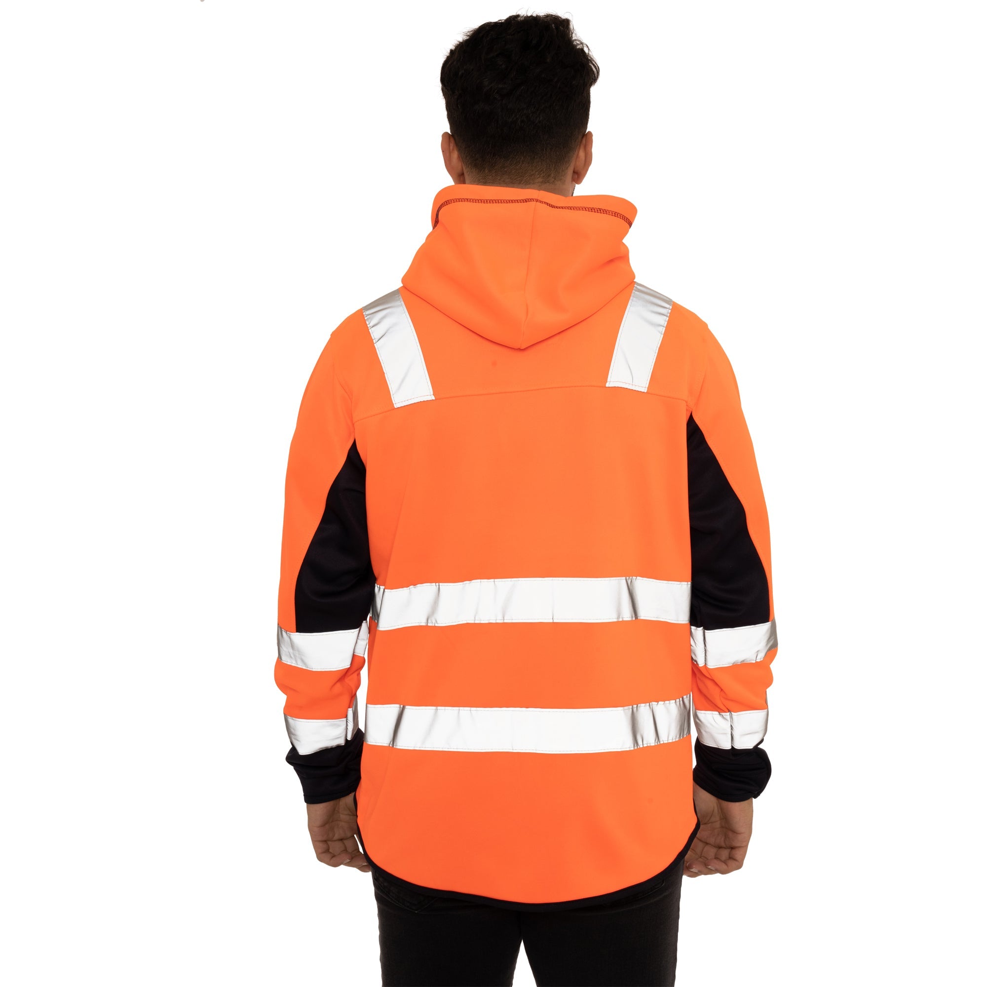 High Vis 2 Side Long Pockets Pullover Hoodie