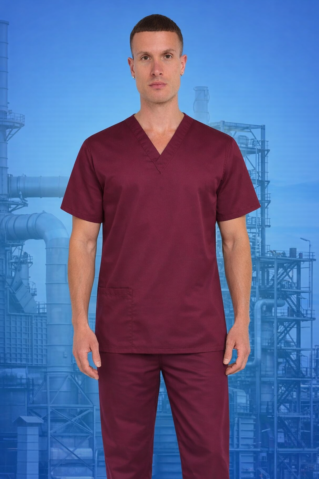 Healthcare Performance Unisex Scrub Set - Polycotton Reversible Top & Bottom
