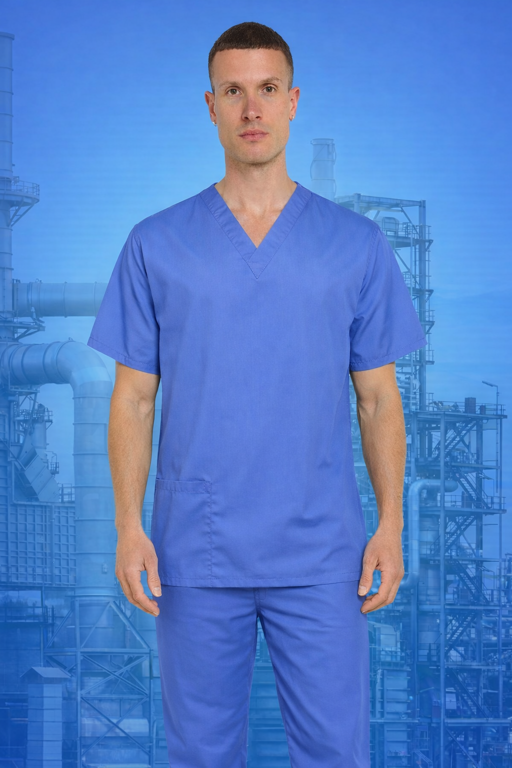 Healthcare Performance Unisex Scrub Set - Polycotton Reversible Top & Bottom