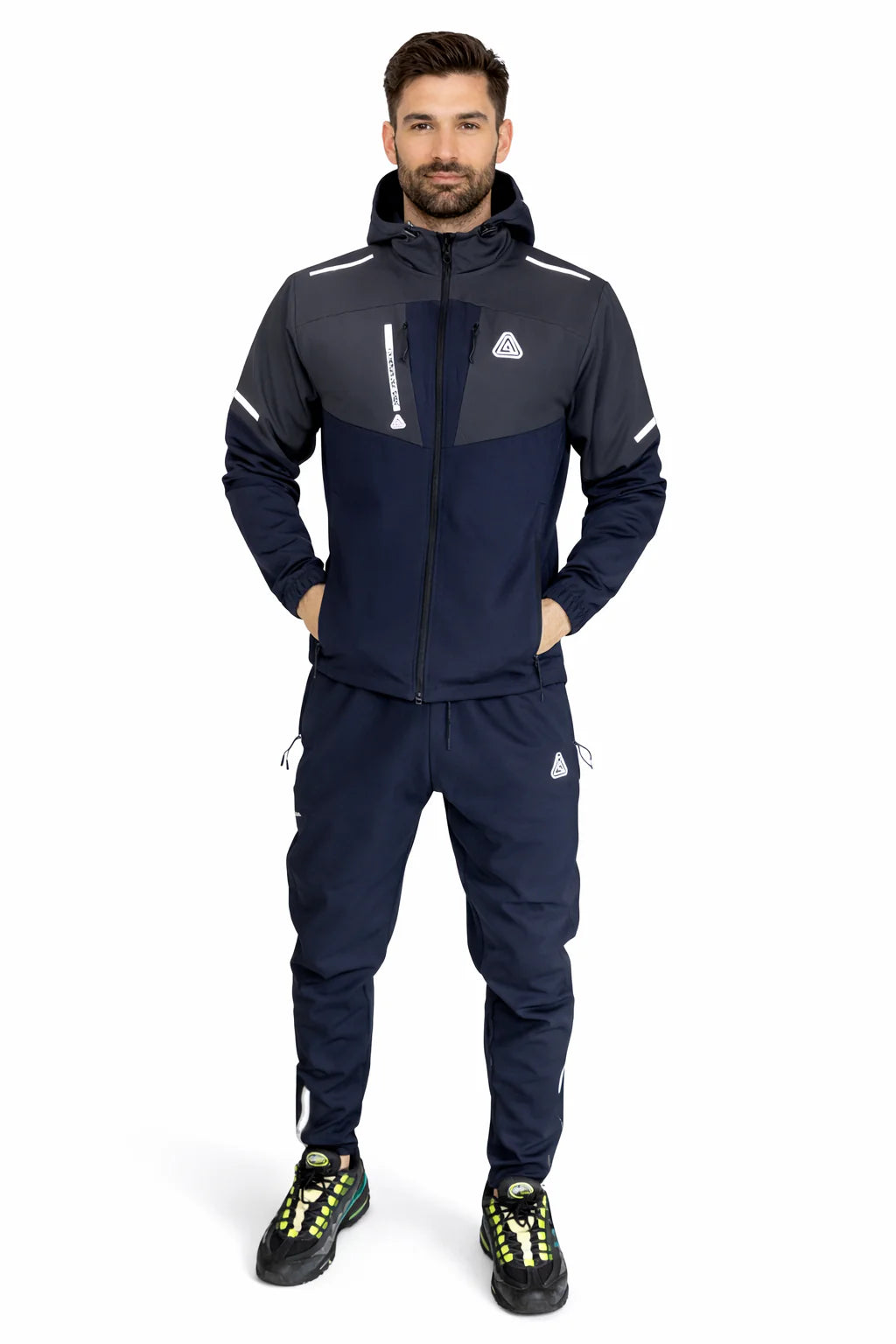 Aviator London Men's Performance Tracksuit – Lightweight Hooded Jacket & Tapered Training Pants