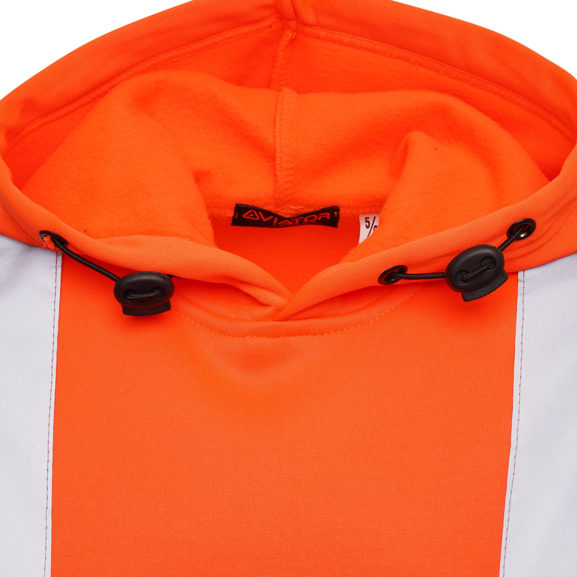 High Vis Kids Pullover Hoodie - Orange/Navy