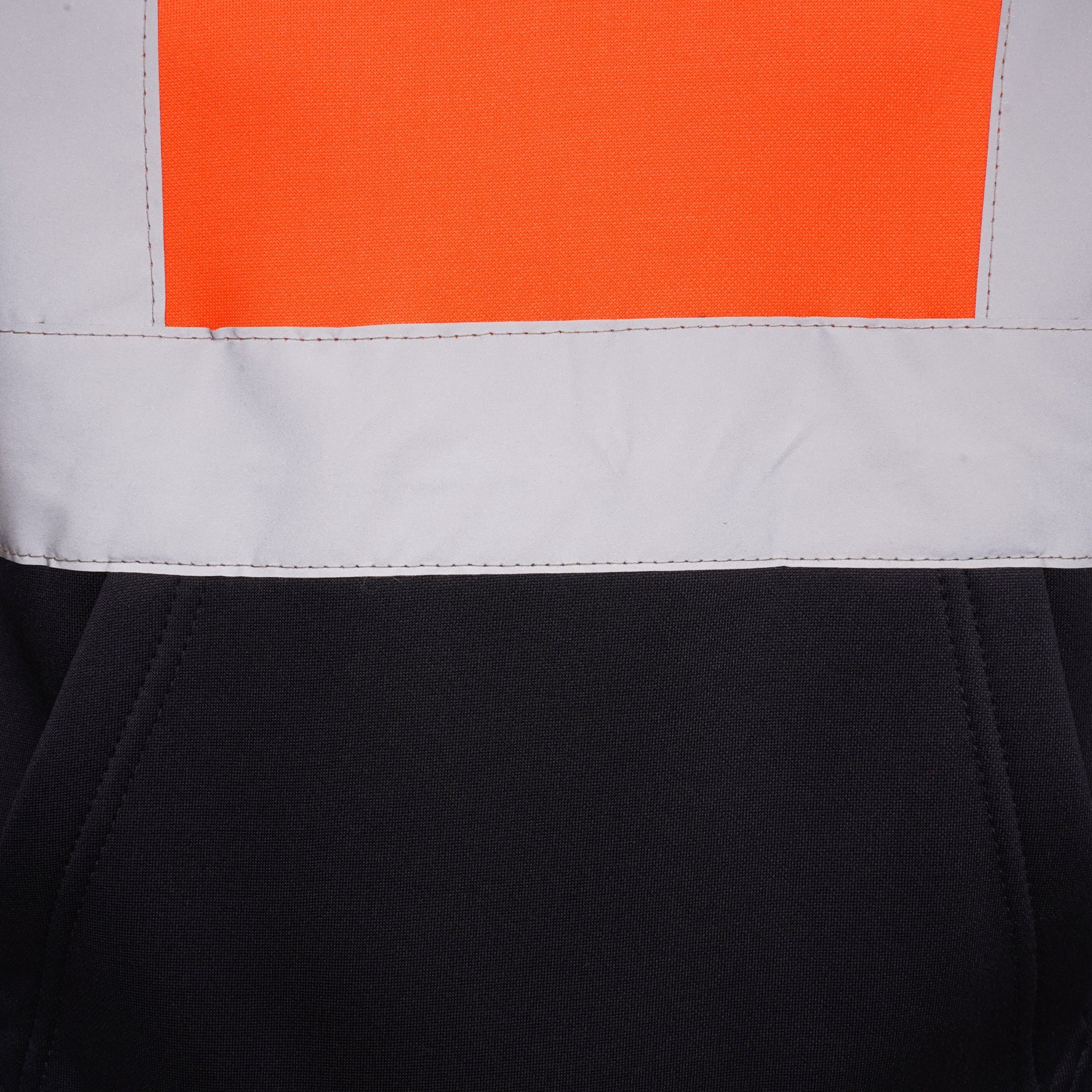 High Vis Kids Pullover Hoodie - Orange/Navy