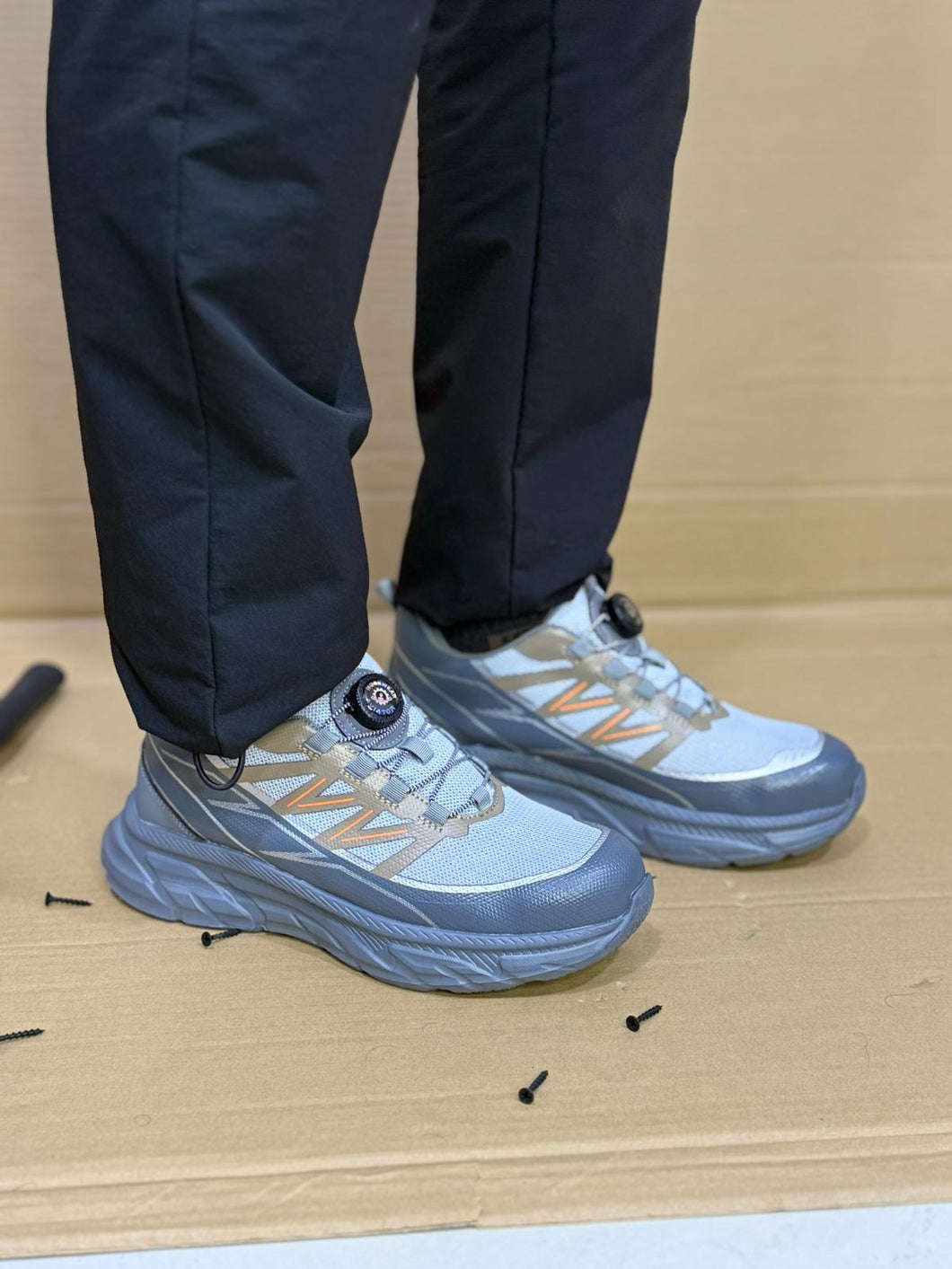 Men's Aviator Workwear Safety Shoes, Professional Steel Toe & Puncture Proof with Air Cushioned & Non Slip Sole - Breathable Shock-Absorbing