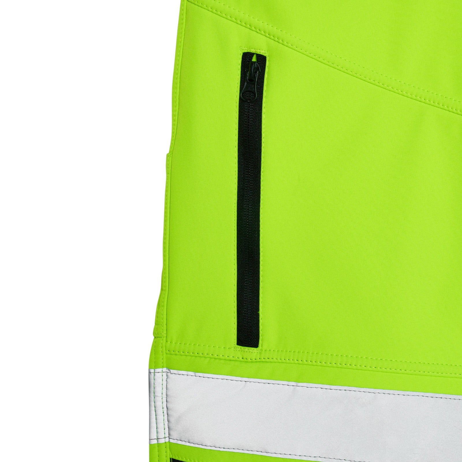 Men's Hi vis Waterproof Softshell cargo Workwear Trousers - Yellow