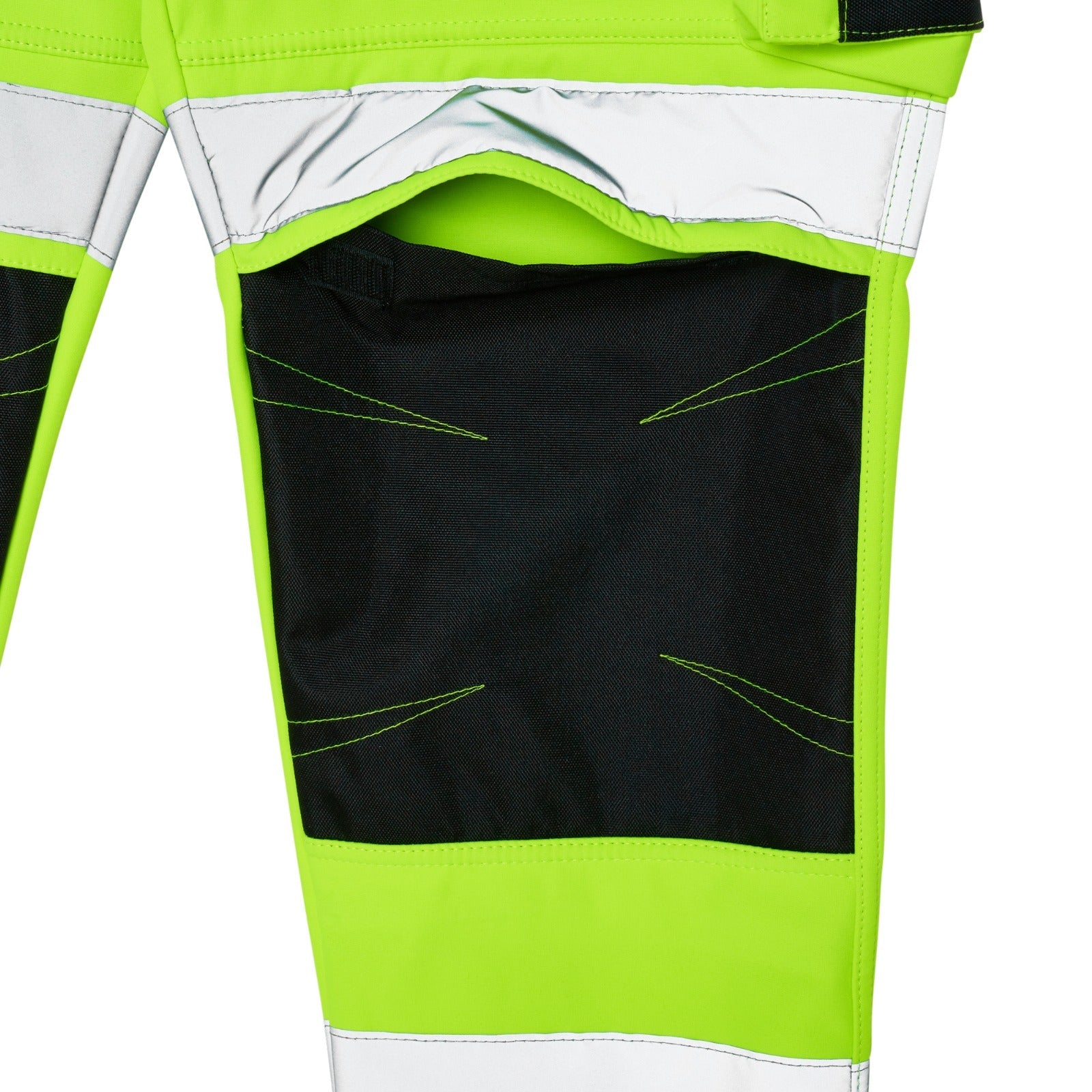Men's Hi Vis Waterproof Softshell Workwear Trouser - Yellow