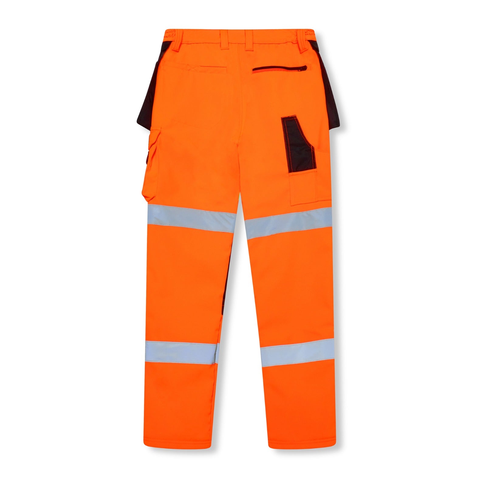Men's Hi vis Waterproof Softshell cargo Workwear Trousers - Orange