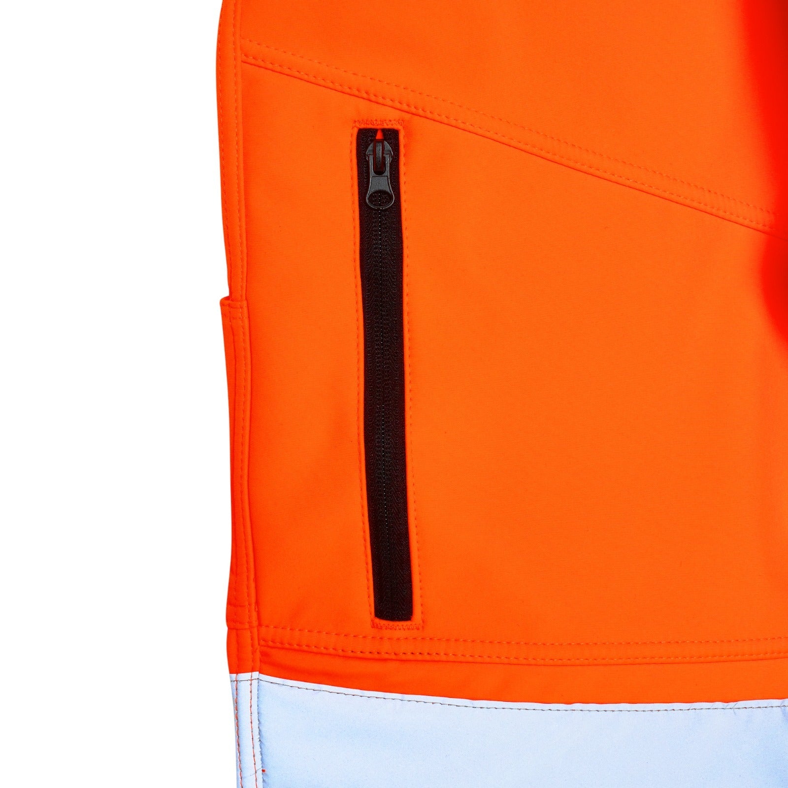 Men's Hi Vis Waterproof Softshell Workwear Trouser - Orange