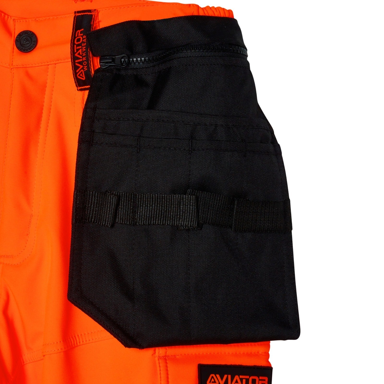 Men's Hi vis Waterproof Softshell cargo Workwear Trousers - Orange