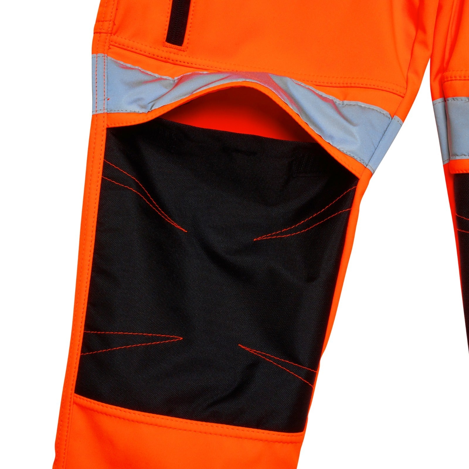 Men's Hi Vis Waterproof Softshell Workwear Trouser - Orange