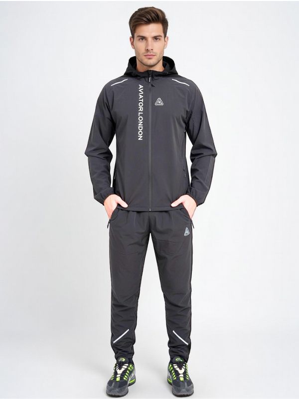Aviator London Men's Performance Hooded Tracksuit – Athletic Training Set