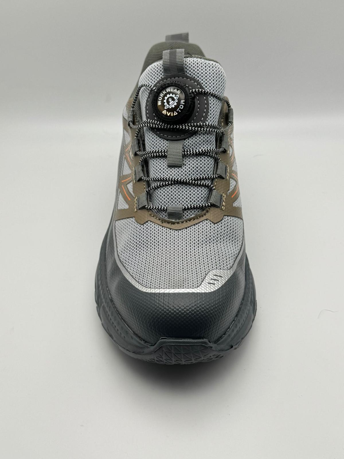 Men's Safety Trainer Shoes — Steel Toe, Rotating Buckle | AV-0524
