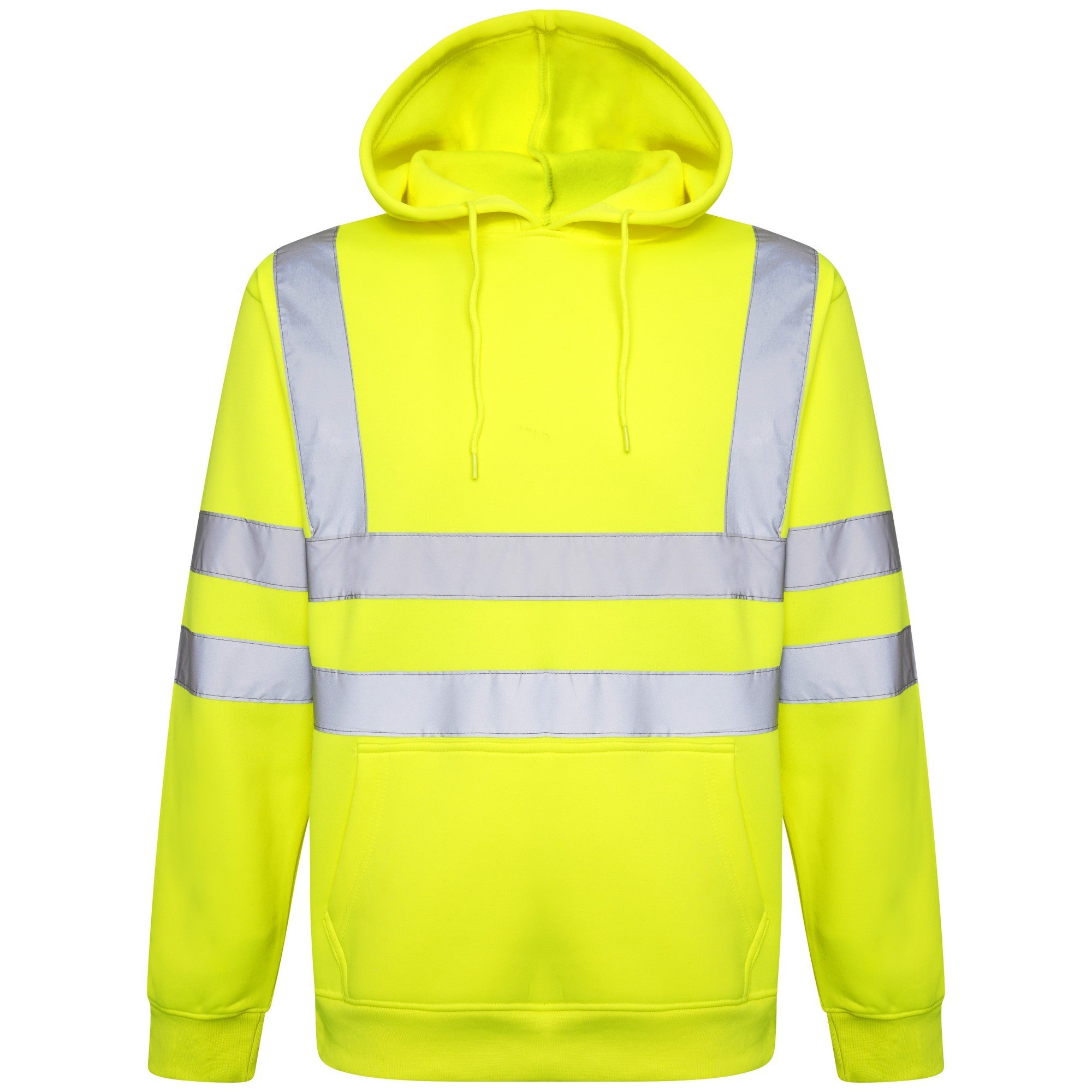 Hi Vis EN ISO 20471 Class 3 Yellow Pullover Hoodie