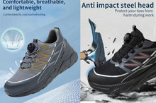 Load image into Gallery viewer, Men&#39;s Aviator Workwear Safety Shoes, Professional Steel Toe &amp; Puncture Proof with Air Cushioned &amp; Non Slip Sole - Breathable Shock-Absorbing
